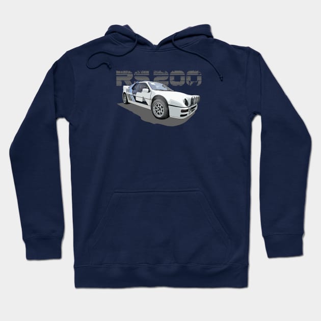 Ford RS200 Group B (dark) Hoodie by NeuLivery